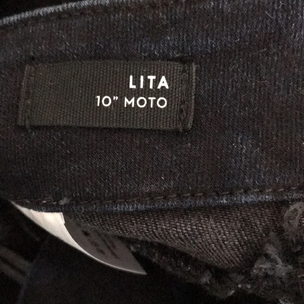 Price is firm New VERONICA BEARD Dark Indigo Lace-up Front Stretch Denim Size 25 - Picture 10 of 15